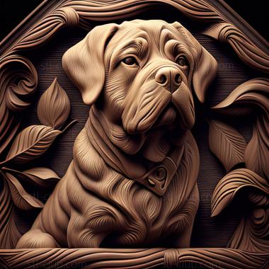 3D model st Boris the dog famous animal (STL)